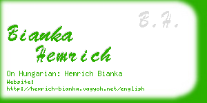 bianka hemrich business card